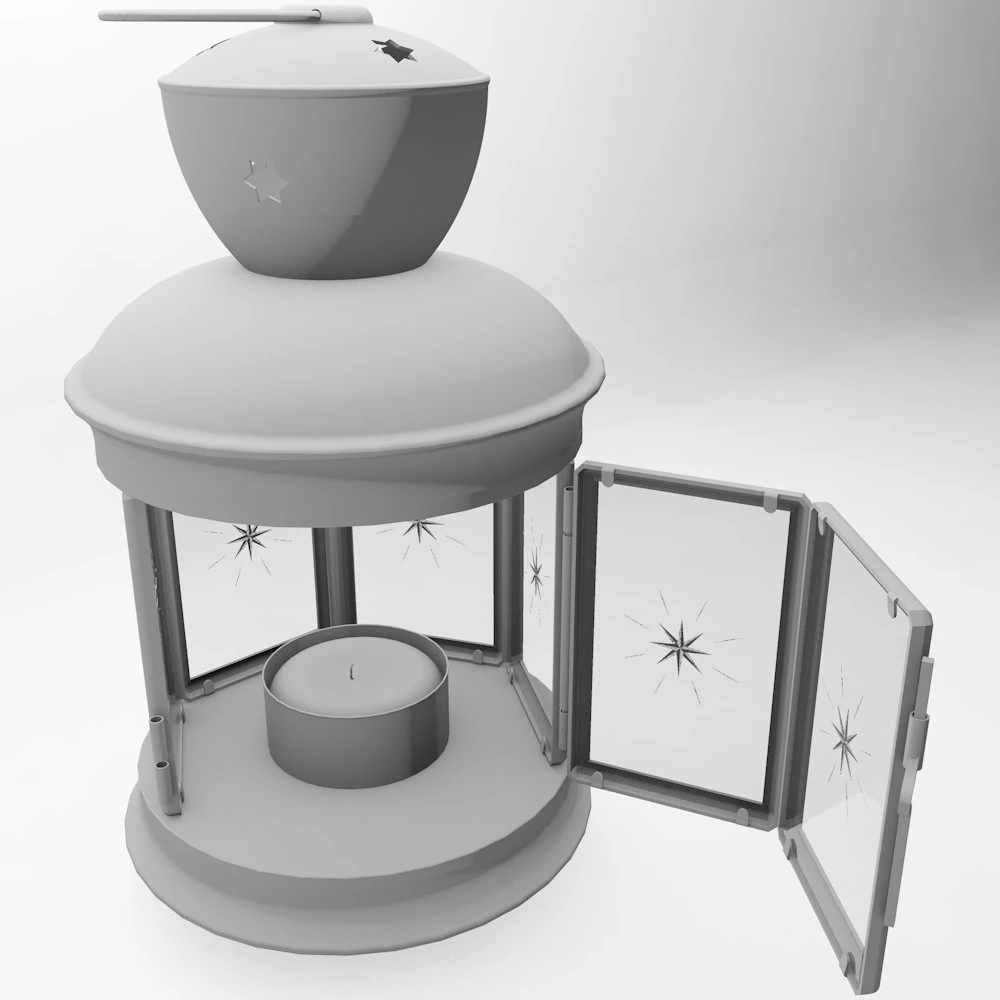 candle holder 3D Model .c4d .max .obj .3ds .fbx .stl .blend 