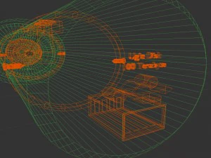 USBフラッシュドライブとライト 3Dモデル