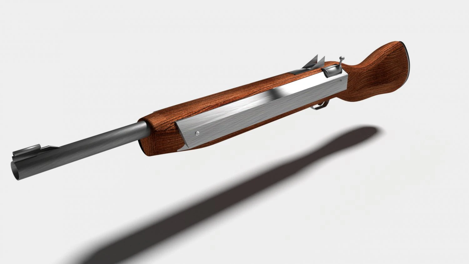 simple rifle 3D Model .c4d .max .obj .3ds .fbx .stl .blend