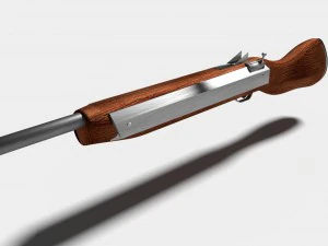 rifle sencillo Modelo 3D