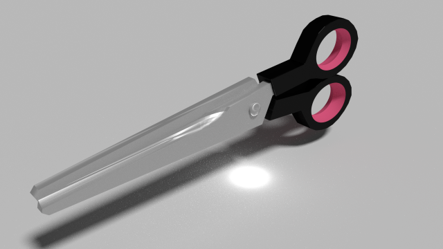 simple scissor 3D Model .c4d .max .obj .3ds .fbx .stl .blend 