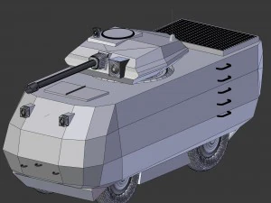 ugie light tank prototype pb - 1 3D Model
