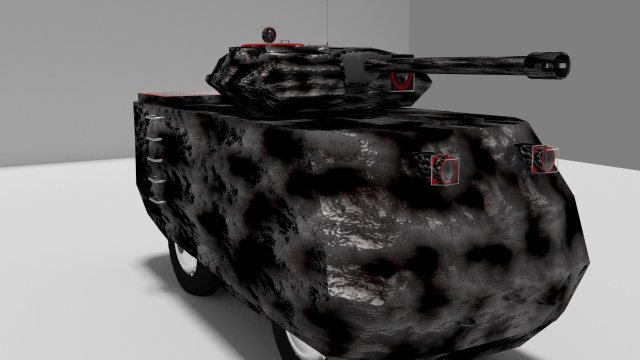 ugie light tank prototype pb - 1 Modello 3D .c4d .max .obj .3ds .fbx .stl .blend 