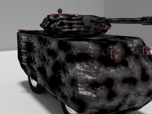 ugie light tank prototype pb - 1 Model 3D