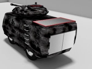 ugie light tank prototype pb - 1 3D Model