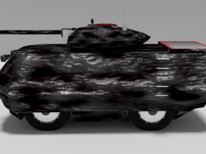 ugie light tank prototype pb - 1 Modello 3D