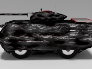ugie light tank prototype pb - 1 3D Model