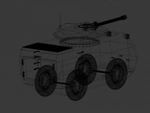 ugie light tank prototype pb - 1 Modello 3D