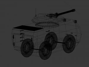 ugie light tank prototype pb - 1 3D Model