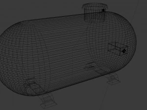 shiny gas tank collection 3D Model