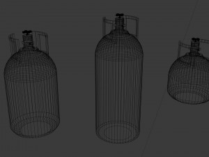 shiny gas tank collection 3D Model