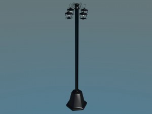 simple street lamp 3D 모델