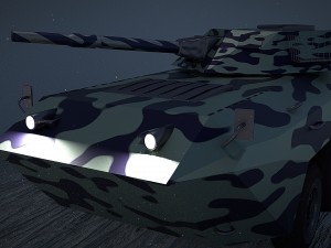 urban amvarmored mortar vehicle urban version 3D Model