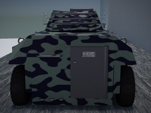 urban amvarmored mortar vehicle urban version 3D Model