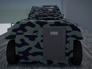 urban amvarmored mortar vehicle urban version 3D Model