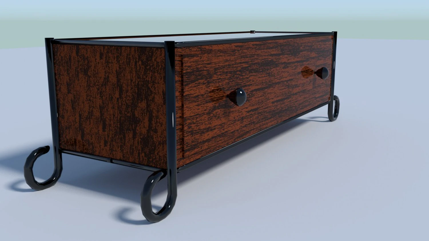 simple drawer duo 3D Model .c4d .max .obj .3ds .fbx .stl .blend