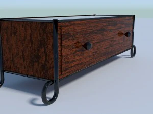 シンプルな引き出しデュオ 3Dモデル