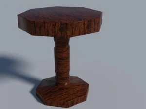 prosty stolik kawowy Model 3D