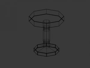 simple coffee table 3D Model