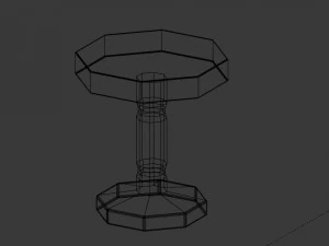 simple coffee table 3D Model
