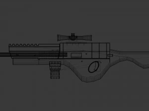 ugi type - 1 rifle 3D Model