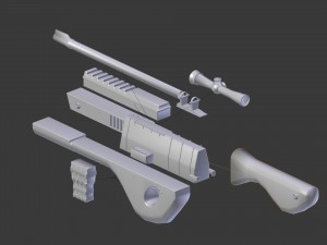 ugi type - 1 rifle Model 3D