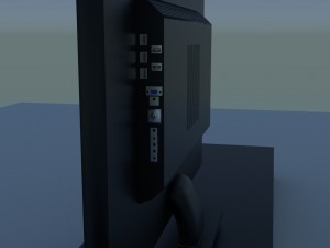 crt and lcd tv 3D Модель