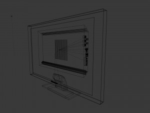 crt and lcd tv 3D Модель