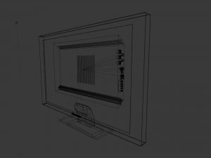 crt and lcd tv 3D Model