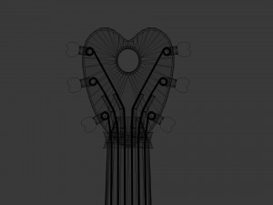 love guitar Modelo 3D