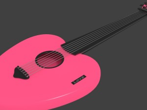 love guitar Modelo 3D