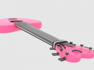 love guitar Modelo 3D
