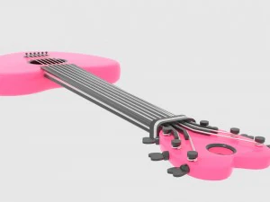 liebe Gitarre 3D Modell