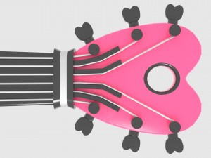 love guitar Modelo 3D