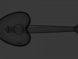 liebe Gitarre 3D Modell