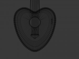 love guitar Modelo 3D