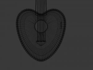 liebe Gitarre 3D Modell