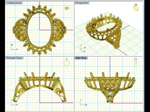 ruby ring Model do druku 3D