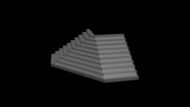 stair 3Dモデル .c4d .max .obj .3ds .fbx .stl .blend 
