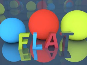 fonds d'&eacute;cran plats Modèle 3D