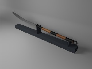 Naginata 3D-Modell