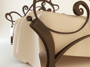 hammered bed 3D Модель