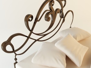 hammered bed 3D 모델