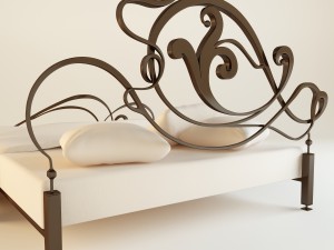 hammered bed 3D 모델