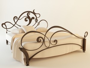 hammered bed 3D 모델