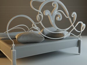 hammered bed 3D 모델