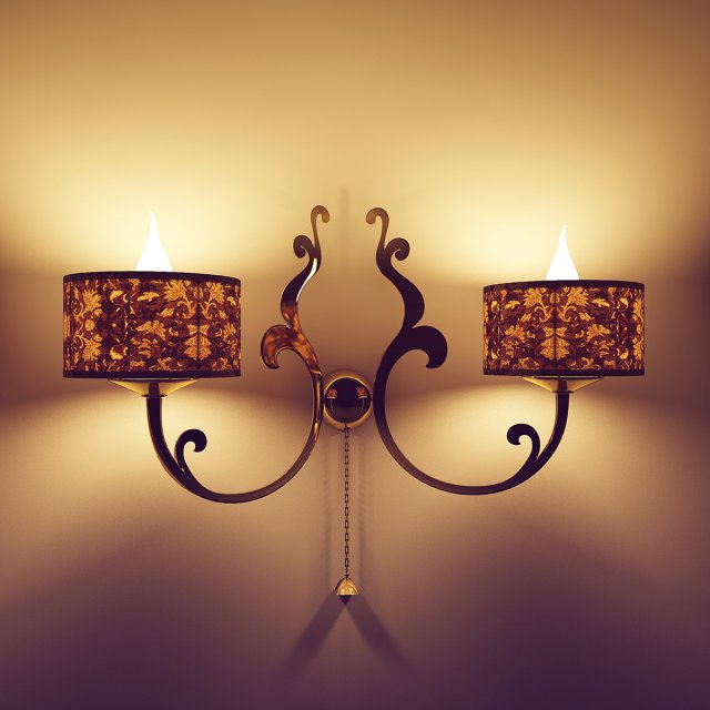 cantori iago wall lampc 3D Model .c4d .max .obj .3ds .fbx .stl .blend 