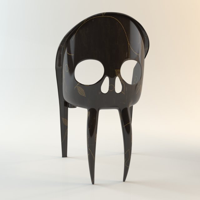 chairskull 3D Модель .c4d .max .obj .3ds .fbx .stl .blend