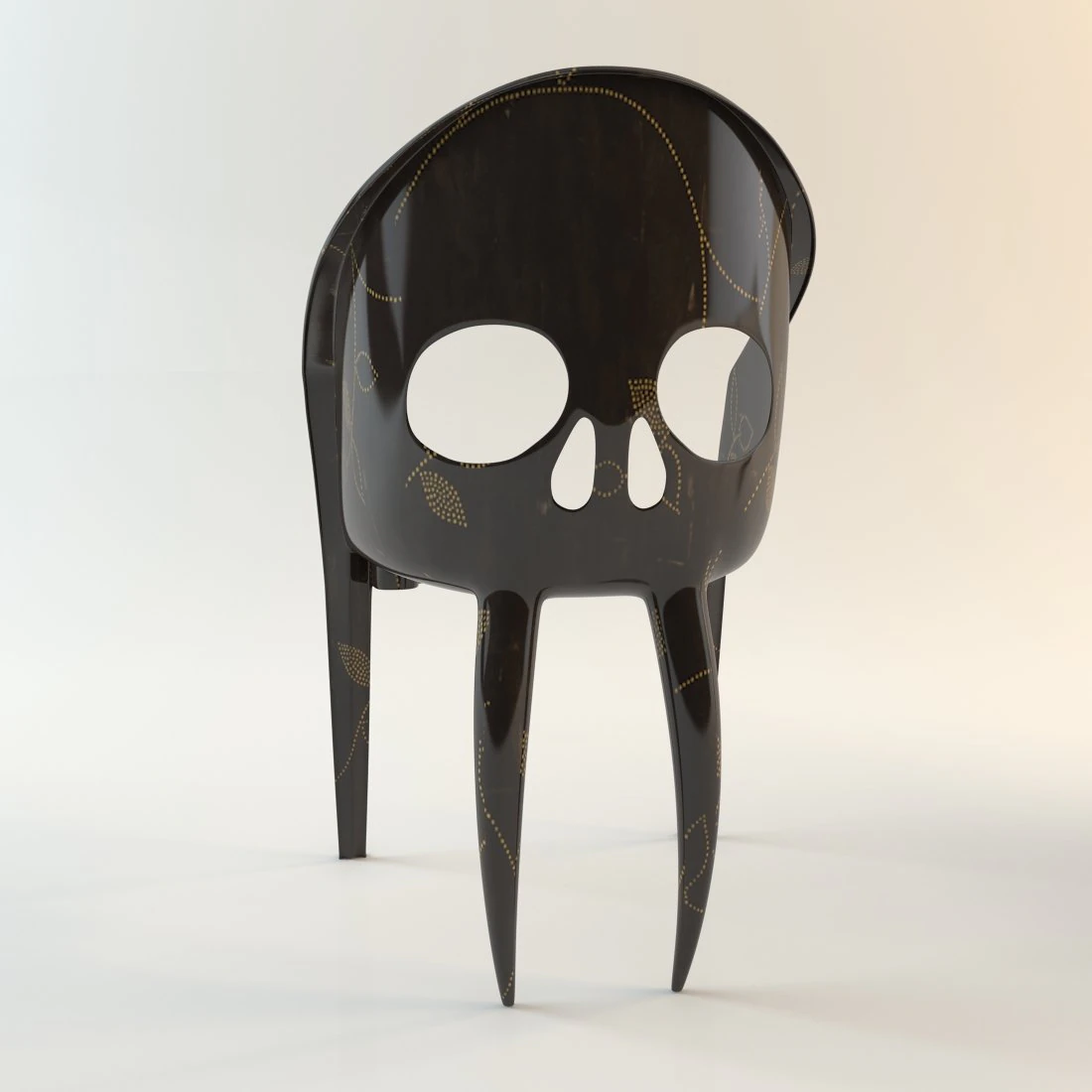 chairskull 3D Model .c4d .max .obj .3ds .fbx .stl .blend 