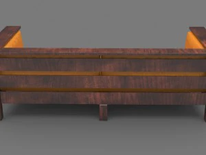 kanepe ahşap 3D Model